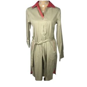 Elie Tahari Size 12 Maura Vintage Dress With Waist Tie. New With Tags